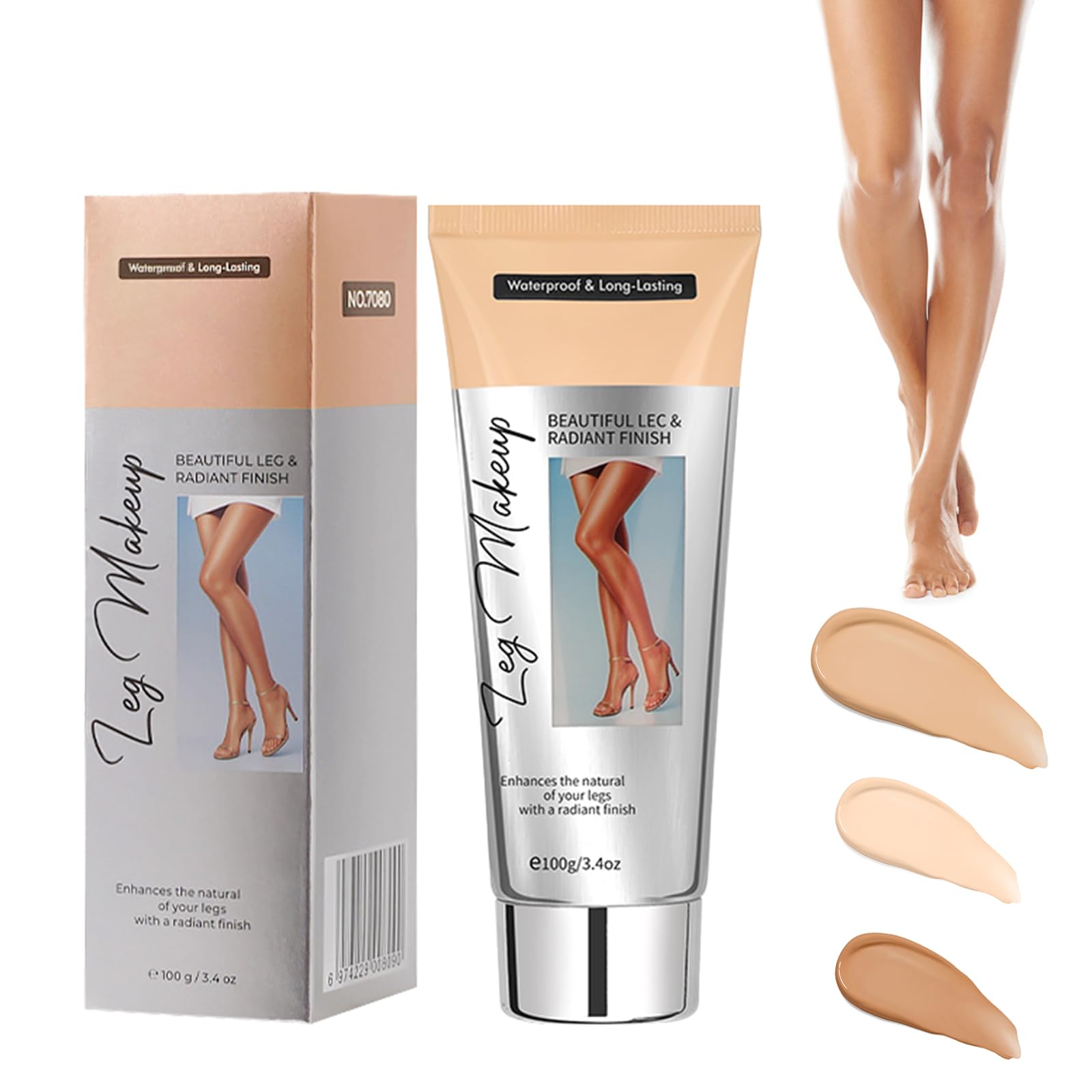 Body Gambe, Trucco impermeabile, copertura perfetta per gambe, copertura per tatuaggi, impermeabile, copertura per tatuaggi per cicatrici di gambe e corpo, texture leggera