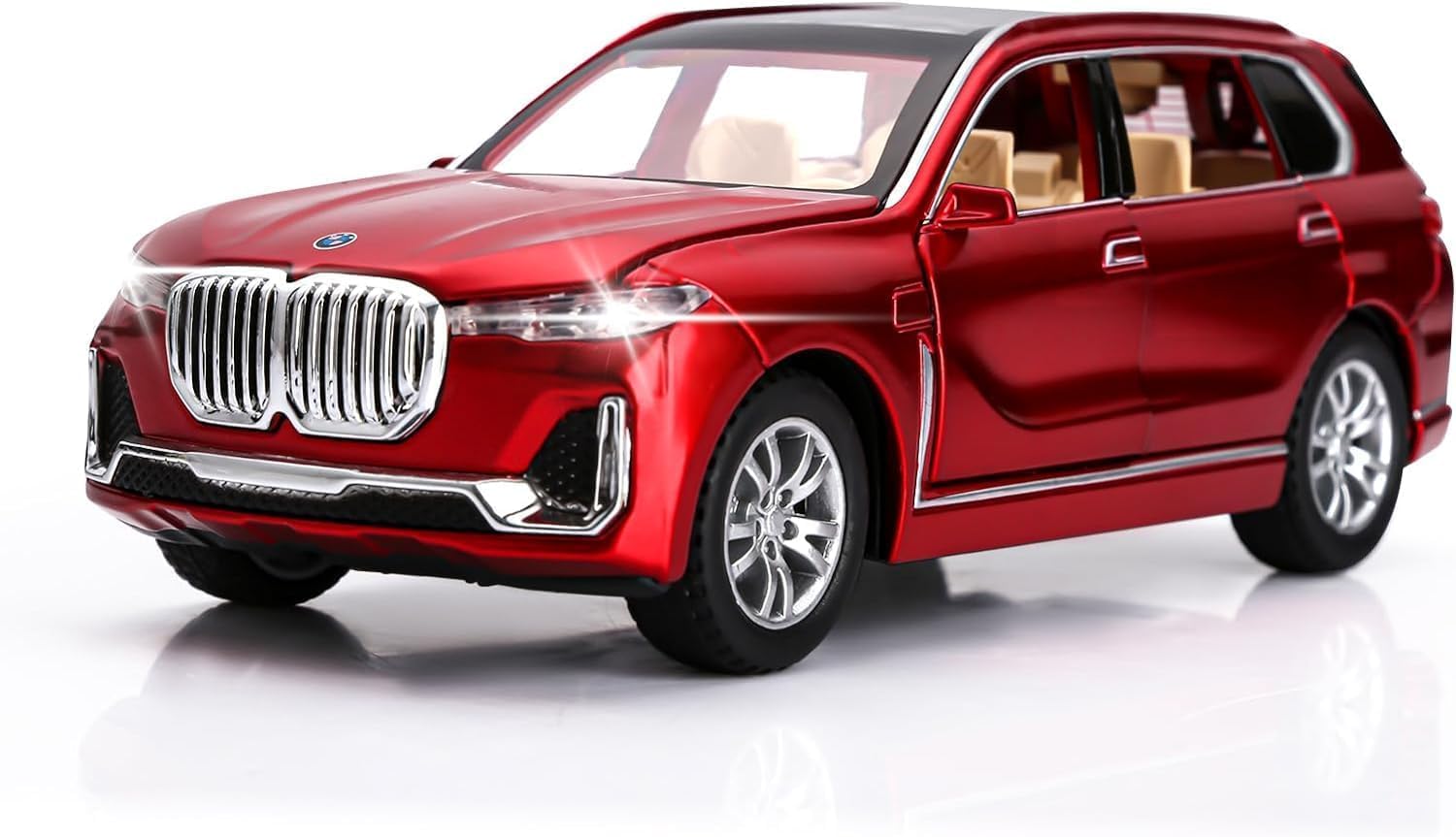 BlackZone Compatible for BMW X7 SUV Model Car Toy, Zinc Alloy Pull Back Toy car with Sound and Light for Kids Boy Girl Gift (Red1) (B0CWLB5VDM) Amazon Price History, Amazon Price Tracker