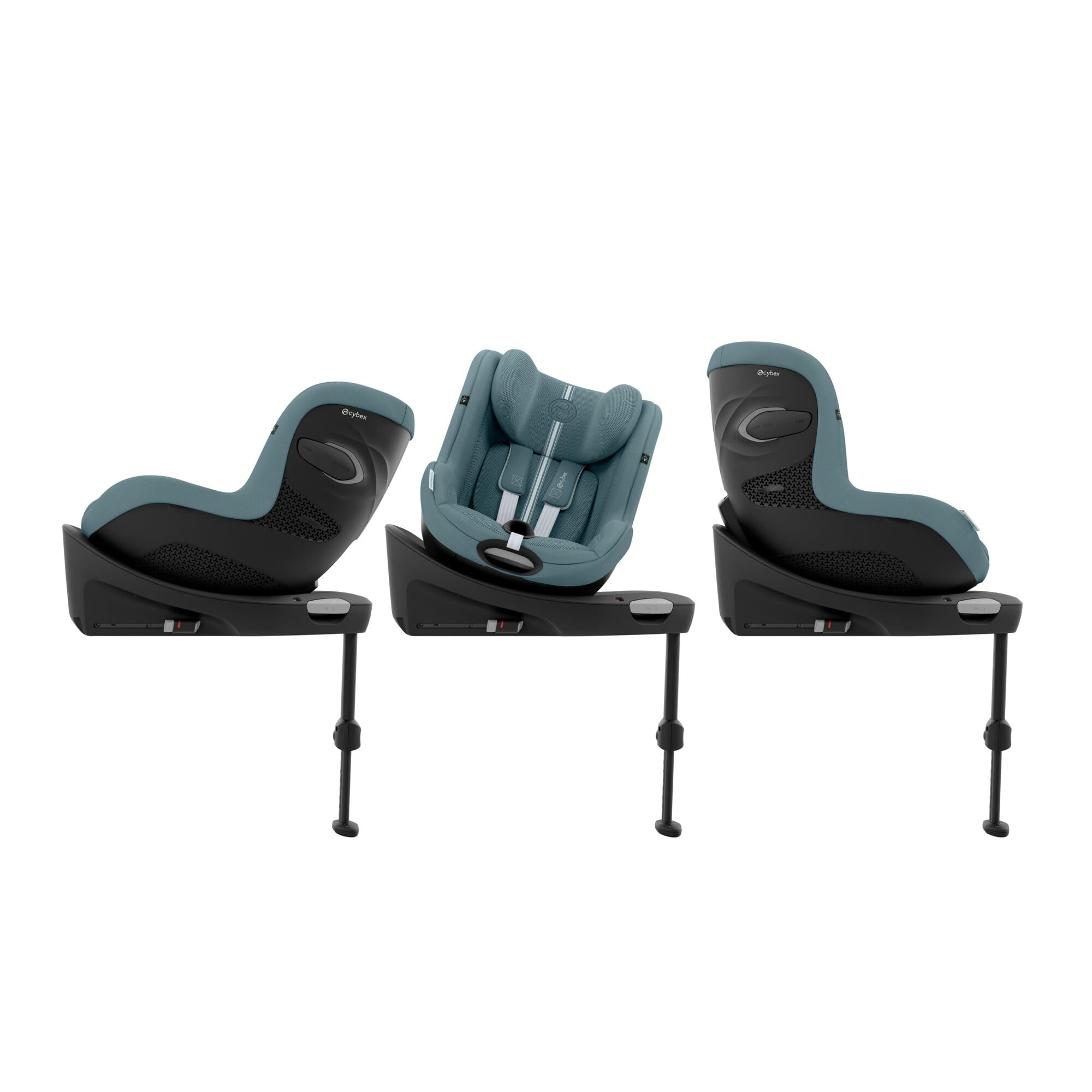 CYBEX Gold Fotelik samochodowy Sirona G3 Plus bez podstawy, Od ok. 3 miesięcy do 4 lat (Od urodzenia z wkładką dla noworodka), Maks. 19 kg, 61–105 cm (Od 40 cm z wkładką dla noworodka), Stormy Blue