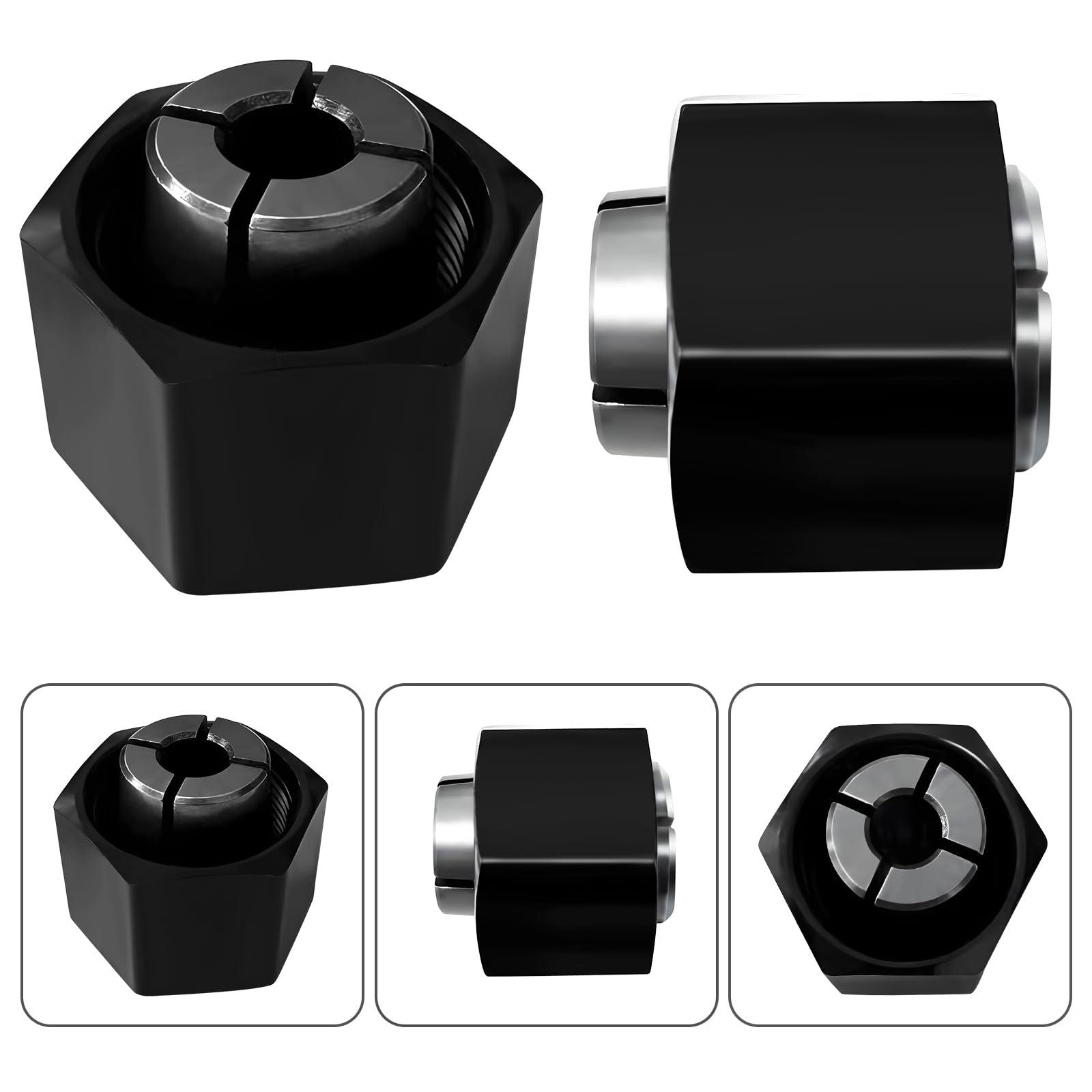 Collet de défonceuse 1/2" et 1/4" pour défonceuse Dewalt DW621 DW616 DW618 Dw622 Dw626, pour Bosch 1617, 1617EVS, 1618, 1618EVS, 1613, 1613EVS, 1613AEVS. Numéro de pièce du routeur S : 326286-03