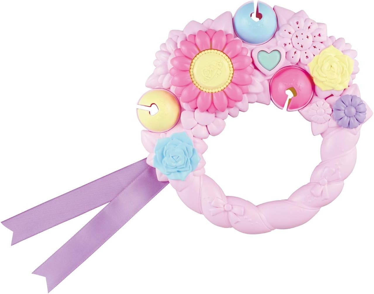 BANDAI Healing Pretty Cure! Flower Melody Bell Wand - Anime Character Toy - Pretend Play Wand - 3 Years and Up - Includes 10 Songs