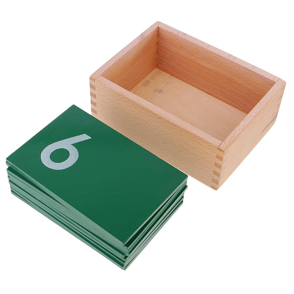 Set Carte Numeri Per Bambini | 10 pezzi, faggio, attività prescolare, didattico