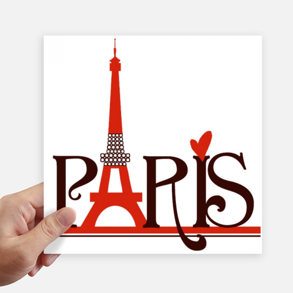 Autocollant Tour Eiffel Paris de 20cm pour masquer les rayures de valise et PC