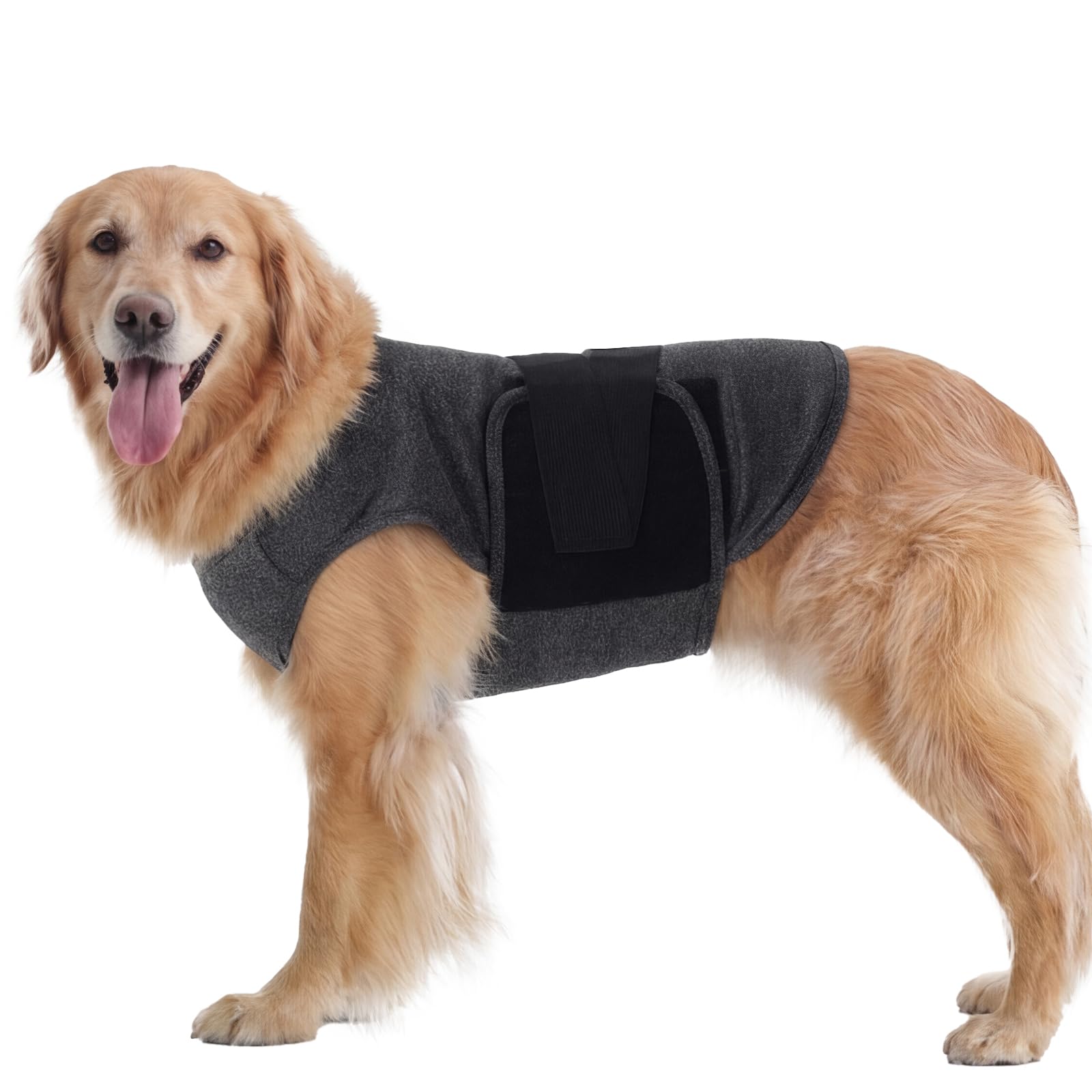 IECOii Dog Calming Suit with Magic Tape Closure,Adjustable Anti-Anxiety Vest for Travel Firework Separation Stress,Lightweight Calming Onesie for Surgery Recovery Shedding Control & Skin Protection,XL