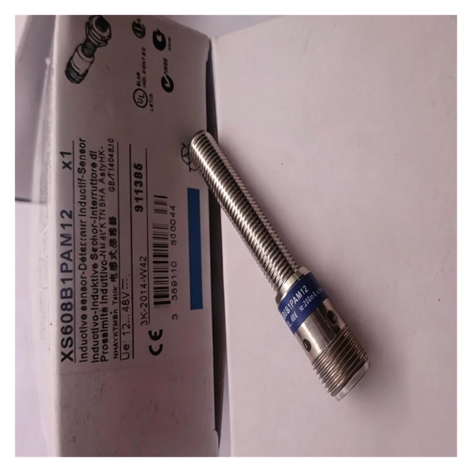 Cjkxpzmh One Color 1Pcs Proximity Switch Xs218sapal2 Xs212sapal2 Xs608b1pal2 Xs608b1pbl2 Xs608b1nal2 Sensor(Xs608b1pbl2)