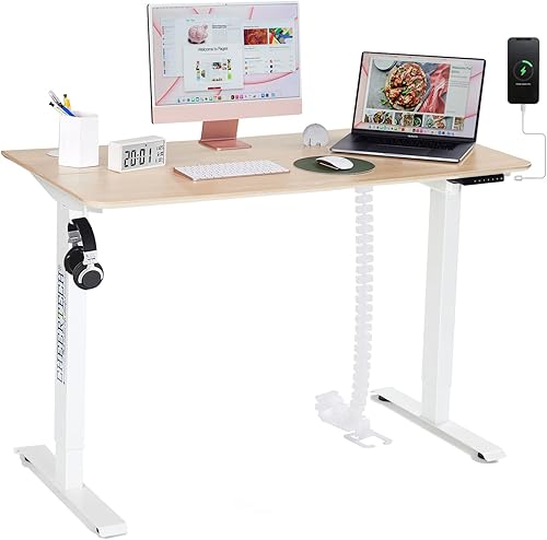 Miniatura 1 de cheertech Escritorio eléctrico de pie ajustable en altura, edición mejorada, escritorio eléctrico de 40 pulgadas, estación de trabajo para