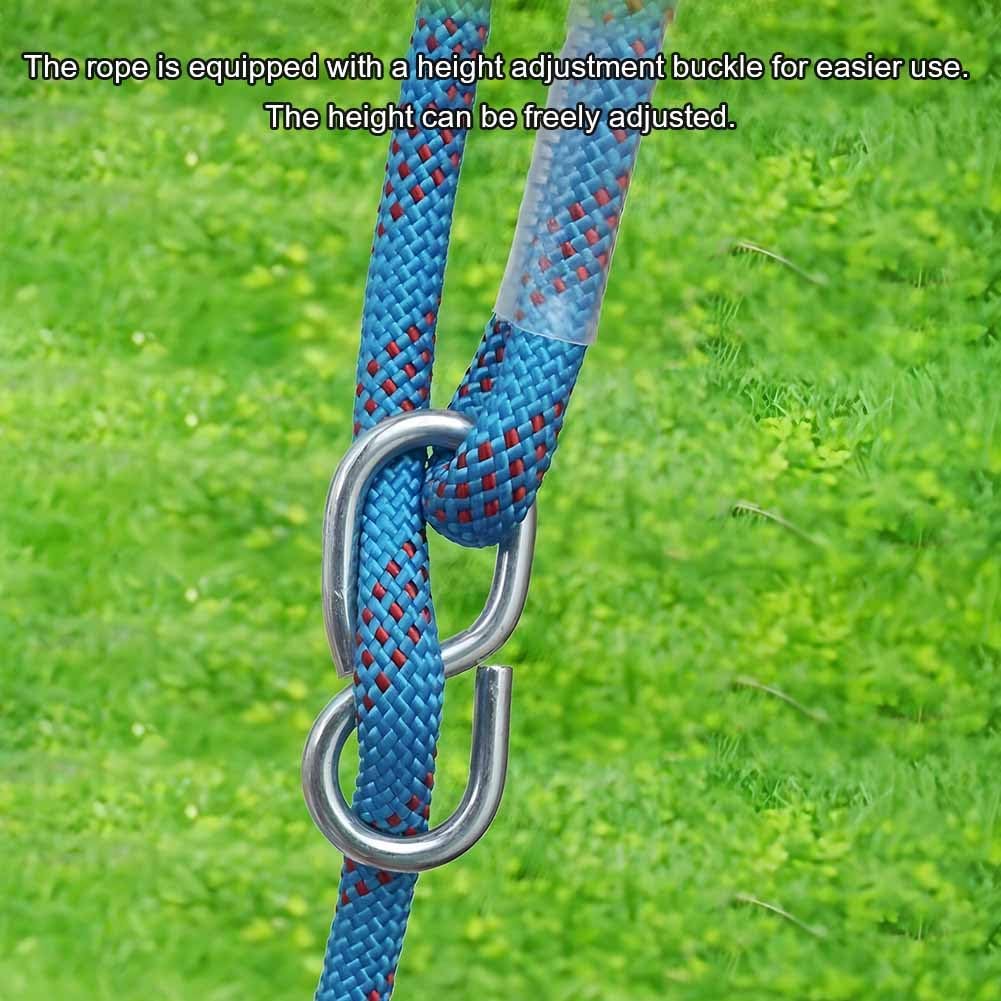 Columpio resistente para niños al aire libre, cuerda ajustable para parque infantil y jardín (negro, 80 cm), juego de columpio seguro y divertido para niños y niños pequeños