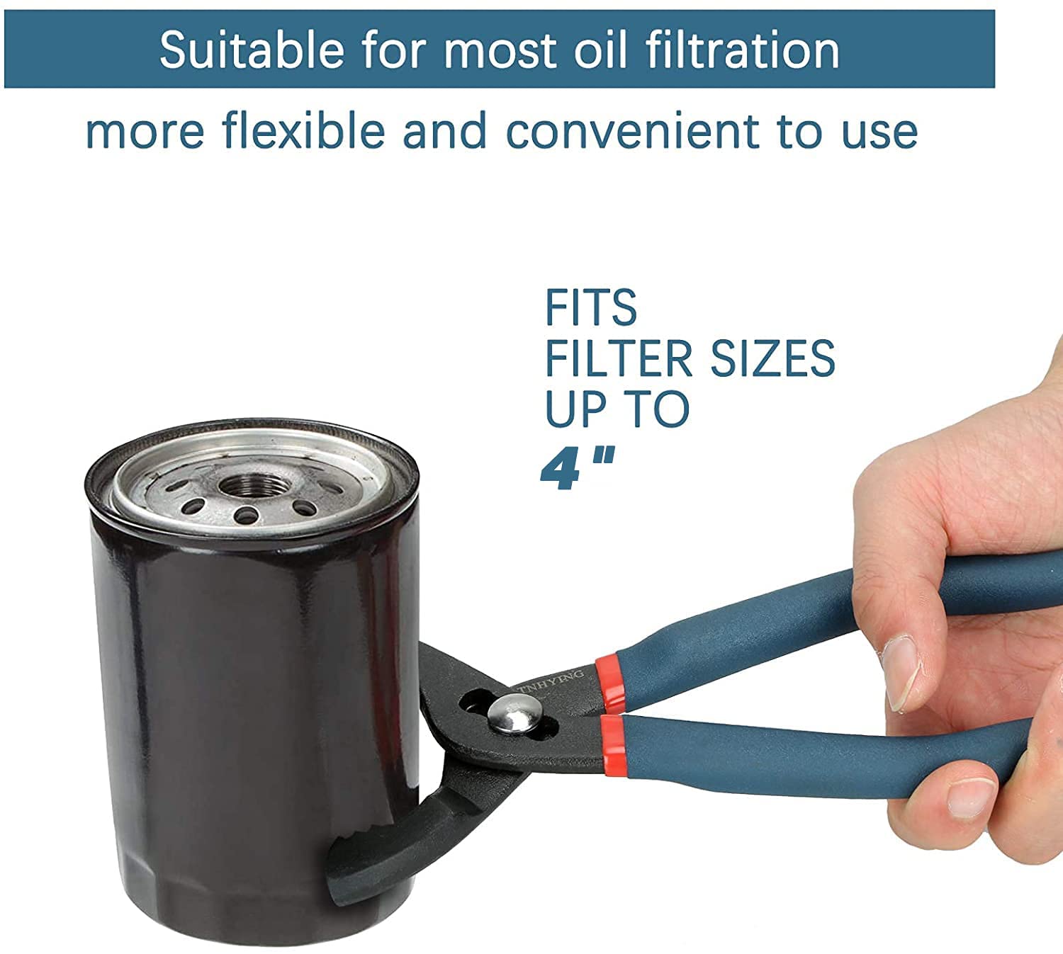 Set di 2 chiavi per filtro dell'olio, strumento di rimozione del filtro dell'olio regolabile, pinze universali per filtro dell'olio, non scivolano, per filtri motore, condotto, raccordi (30,5