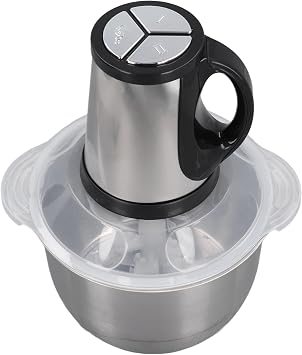 Diydeg Electric Food Processor, Stainless Steel 4L Large Capacity Food Chopper with 5 Blades, Electric Food Chopper Meat Grinder for Meat Vegetable Fruits Nuts Baby Food, Diydegae86b9xzgv