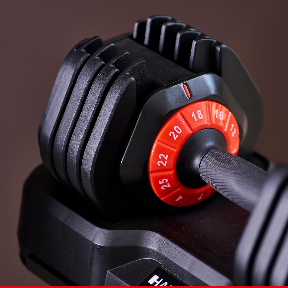 HAMMER Hanteln StrongLock 4.0 Smartes Hantelsystem mit Gewichtsverstellung durch einfaches Drehen (2 x 25 kg)