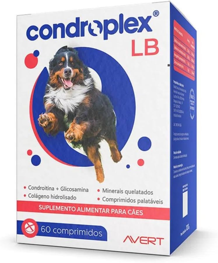 Suplemento Condroplex LB 120g Avert c/ 60 Comprimidos