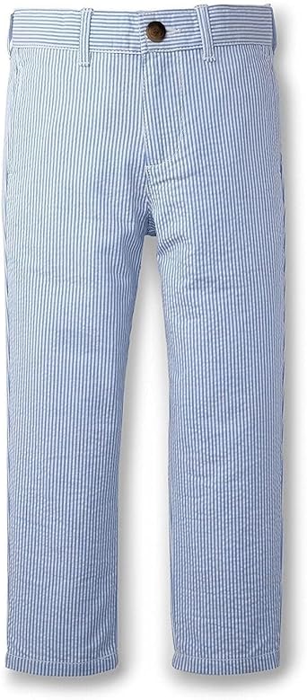 Hope & Henry Boys & Kids Seersucker Suit Pants, Lightweight Organic Cotton Dress Pants for Easter, Weddings, Spring, Summer