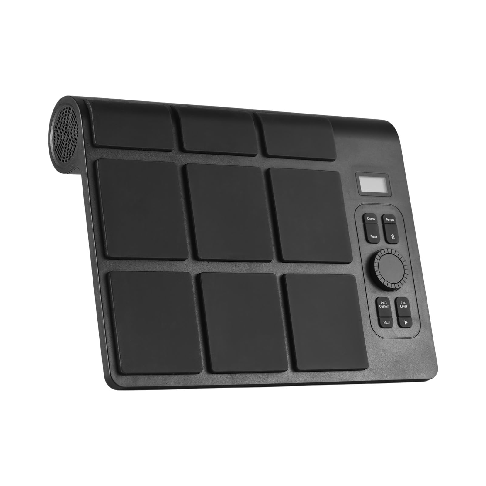 Kavolet Set di Batteria Elettronica Portatile Pratica Family Jam Session Display LCD Kit di Batteria con Doppio Altoparlante Pad per Elettrica
