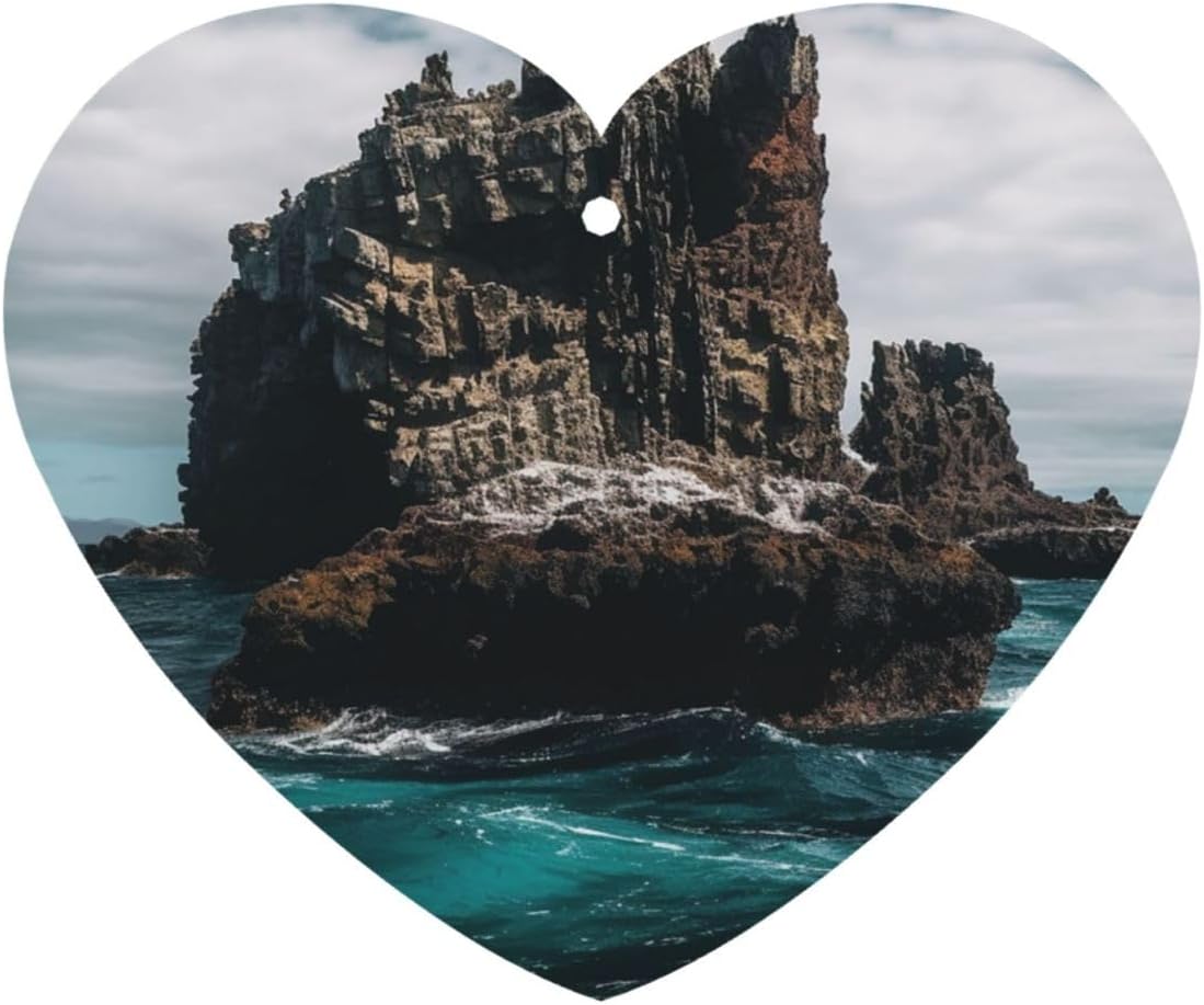 Car Air Freshener 24 PCS Rock Formations in Water Hanging Car Air Fresheners Auto Interior Decor Card Freshener Strong Scented Card Lavender Cars Scents for Office Bedroom Close Drawer Heart Shape