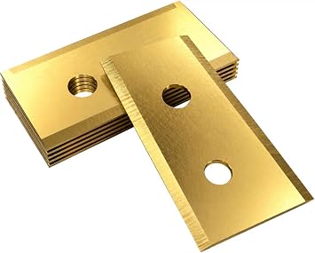 36 PCS Titanium Coated Robot Mower Blades Compatible with Mammotion Luba 3 AWD, Luba Mini, Luba 2 AWD & Yuka Series, 420 Stainless Steel Replacement Blades with Screws, Rust Resistant Sharp Clean Cut