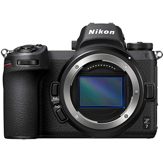 Nikon Z7 Full-Frame Mirrorless Interchangeable Lens Camera with 45.7MP Resolution, Body, Black, 1591