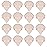 Flytianmy 16Pcs Triangle Powder Puffs, Face Makeup Puff for Body Loose Powder Beauty Makeup Tool Nude