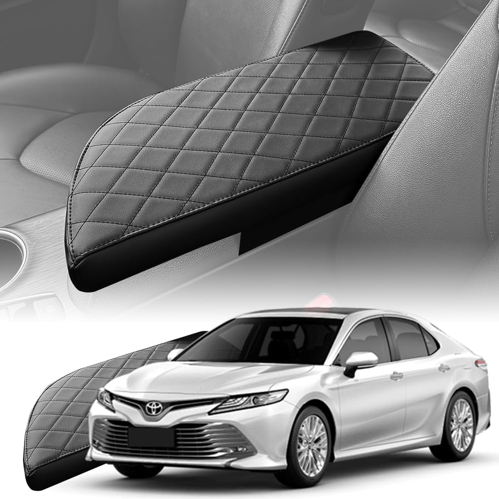 Camry center console cover pad suitable for 2018 2019 2020 2021 2022 2023 2024 faux leather Toyota Camry armrest mat waterproof wear resistant and scratch resistant center console protection accessory