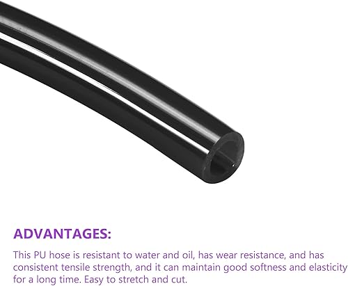 Miniatura 4 de DMiotech Tubo neumático de 0.197 in x 0.315 in, 8.2 ft8.2 pies, tubo de manguera de línea de poliuretano para transferencia de fluidos de agua,