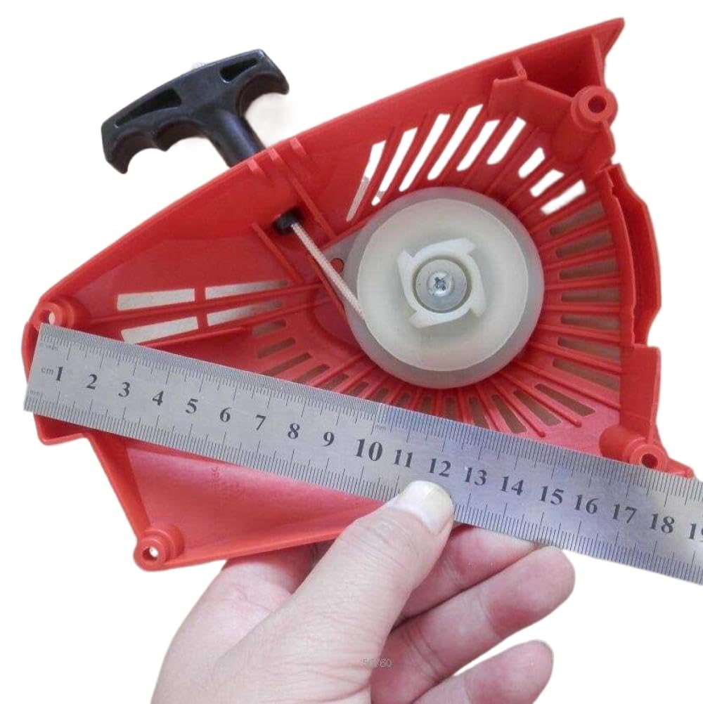 Conjunto de arranque de retroceso con cuerda de agarre de arranque por tracción, resorte de rebobinado y polea para motosierras de 14 pulgadas compatible con los modelos 3600, 3500 y similares