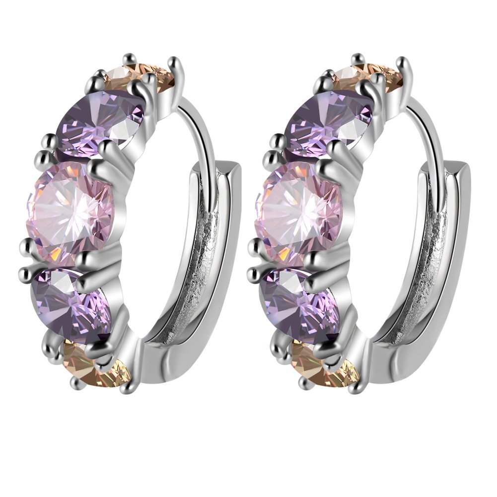 Yellow Chimes Earrings for Women and Girls Multicolor Crystal Hoops | Silver Toned Clip On Earrings Silver Hoop Earrings f... - Review, Price and Buying Guide