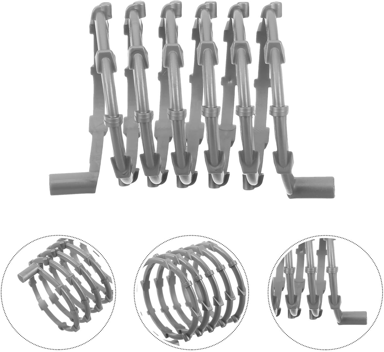 Plastic Concertina Wire Fence Accessories for Military Diorama, 30pcs