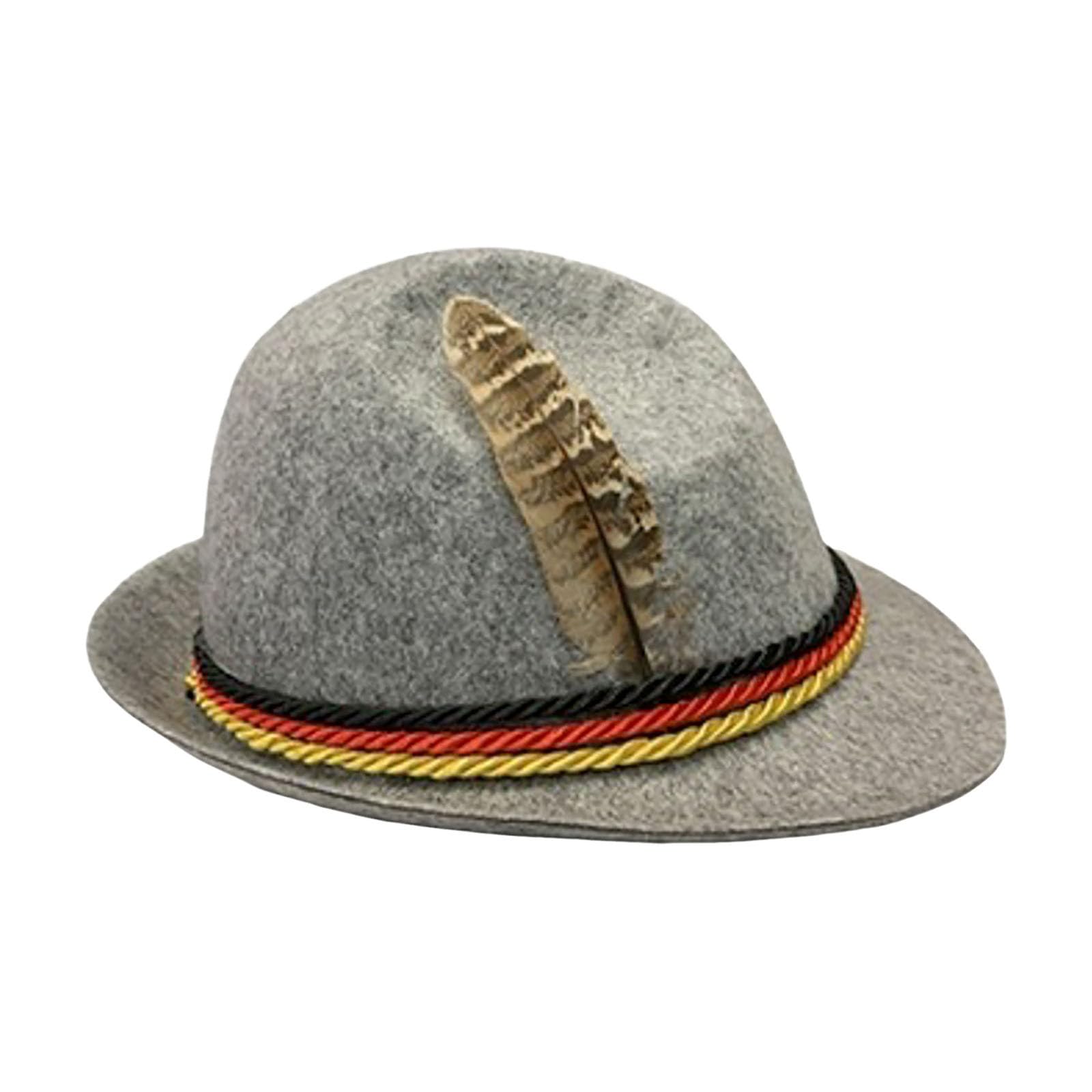 Generisch Trajes étnicos masculinos tradicionales Oktoberfest Peto Mono y sombrero de dos piezas