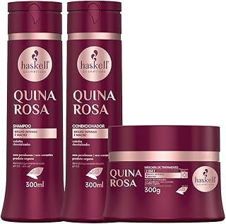 Kit Haskell Quina Rosa Tratamento (3 Produtos)