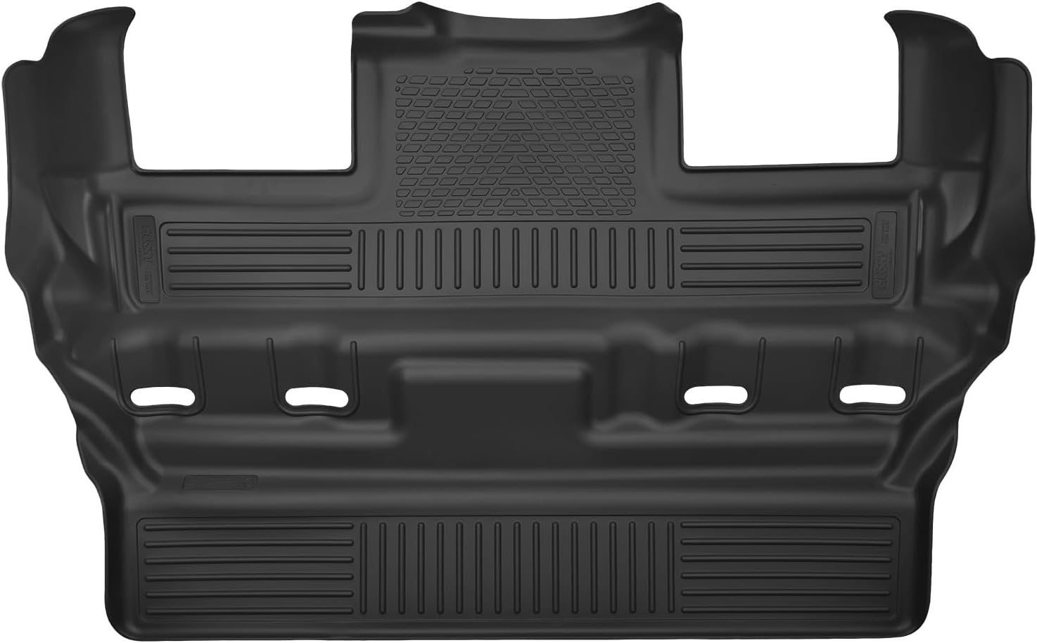 Husky Liners X-act Contour Floor Mats | Fits 2015-2020 Cadillac Escalade/Chevrolet Tahoe/GMC Yukon w/2nd Row Bucket Seats | 2nd Row, 1-pc Black - 53191