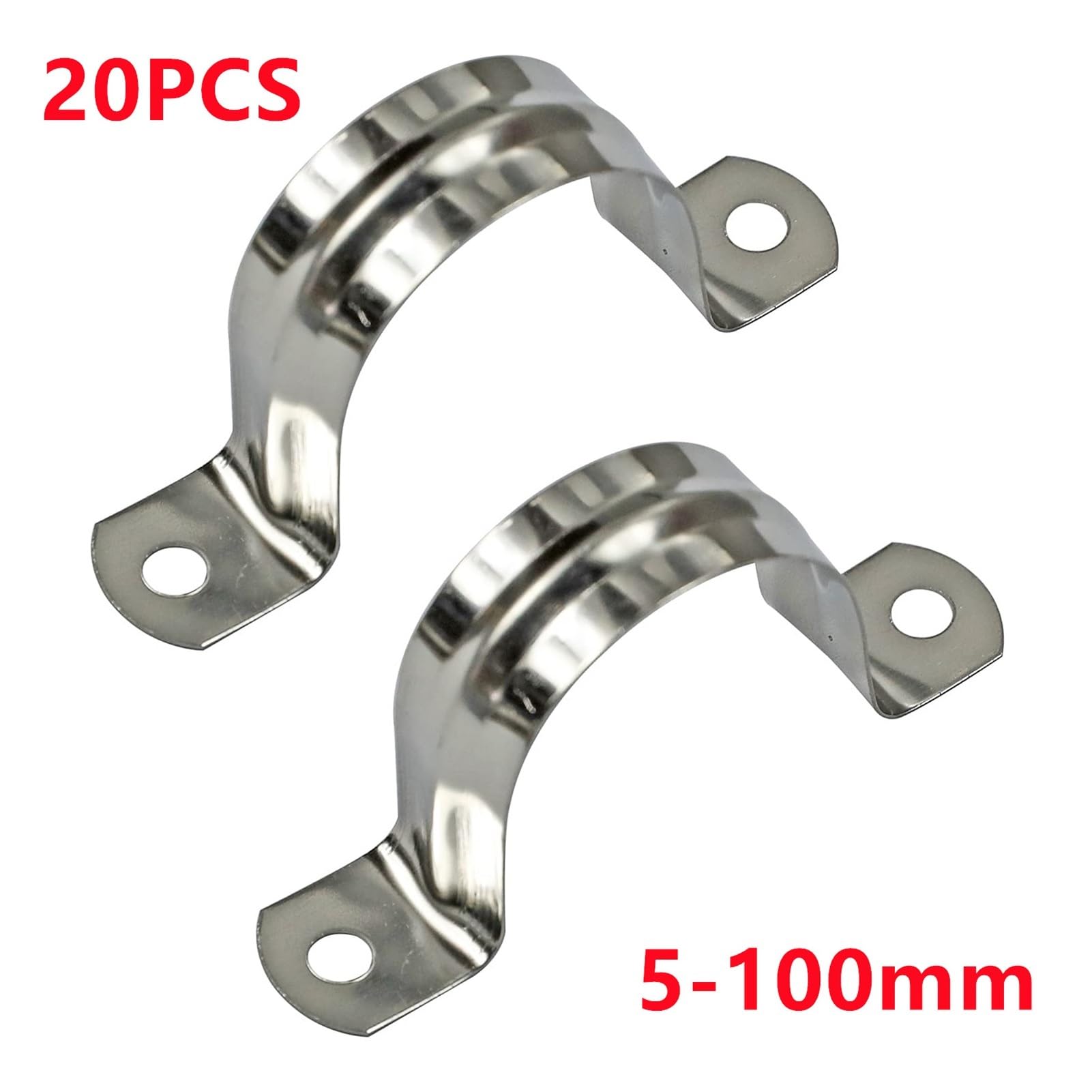 Fijador De Soportes Manguera Con Abrazaderas Sillín Tubo Acero Inoxidable 304 5-100 Mm(20PCS M100)