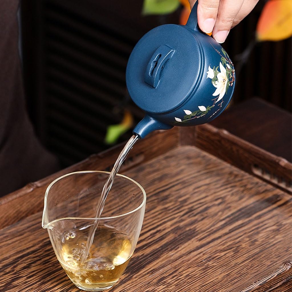 Tetera de Kung fu Hecha a Mano, Juego de té Creativo, Tetera Tradicional Retro de Arcilla Morada, Tetera para salón de té en casa
