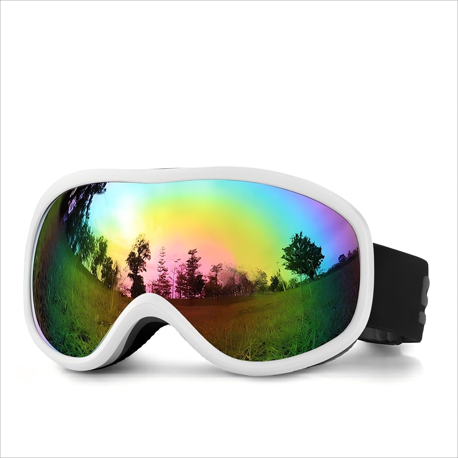 Lunettes de Ski sphériques 2024 Nouvelles Lunettes Double Anti-buée Hommes et Femmes Peuvent Porter Anti-buée, Vent et Protection, Peuvent Porter des Lunettes de Ski myopie