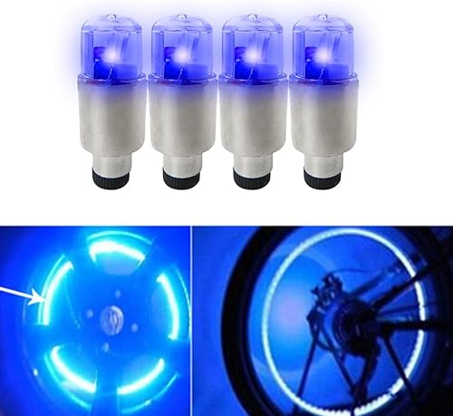 Miniatura 4 de Paquete de 16 tapones para válvula de aire para neumáticos de automóvil, impermeables, de bajo consumo (colorido, rojo, azul, verde)