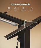 MAIDeSITe Bureau Assis Debout Electrique Réglable à 2 Étages en Hauteur avec 4 Claviers à Mémoire Automatique Cadre de Bureau (Noir), pour Écriture, Industriel, 70-120 cm - 9