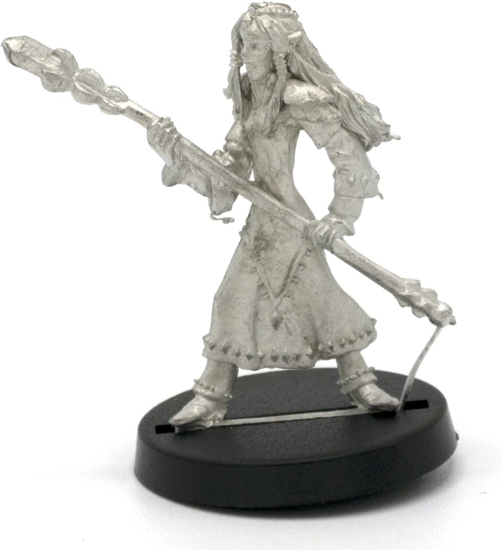Stonehaven Elf Mage Miniature Figure (for 28mm Scale Table Top War Games) - Made in USA