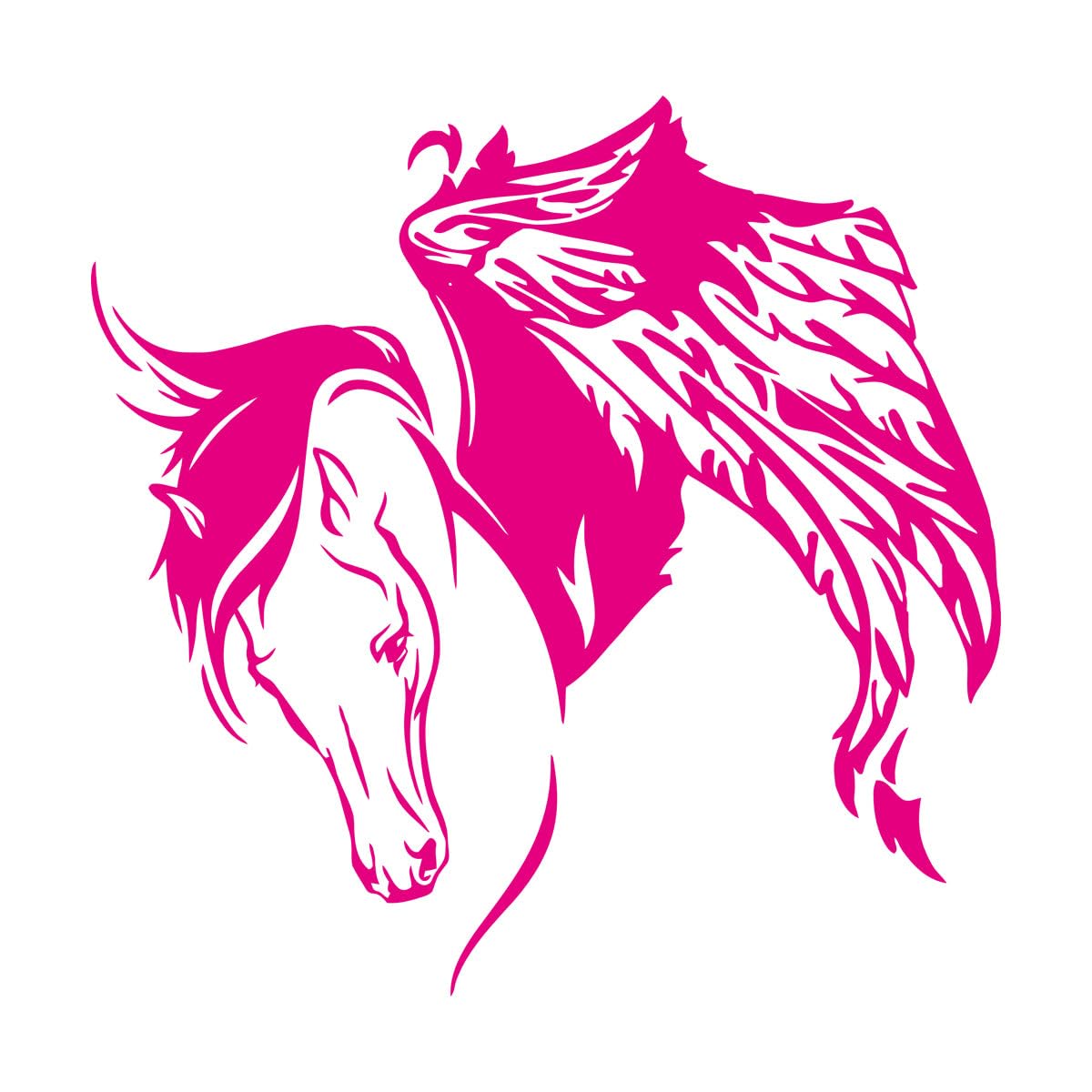 Wall Decals Paster Paper Pegasus Fantastic Animal Horse Wings 81x82.8cm Personalized Customization Extra Large Rosered — image 1
