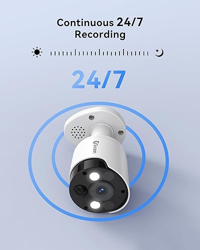 Miniatura 6 de Swann Sistema de cámara de seguridad 4K UHD, NVR de 8 canales con 1 TB, 8 cámaras PoE Cat5e para interiores y exteriores, CCTV de vigilancia con
