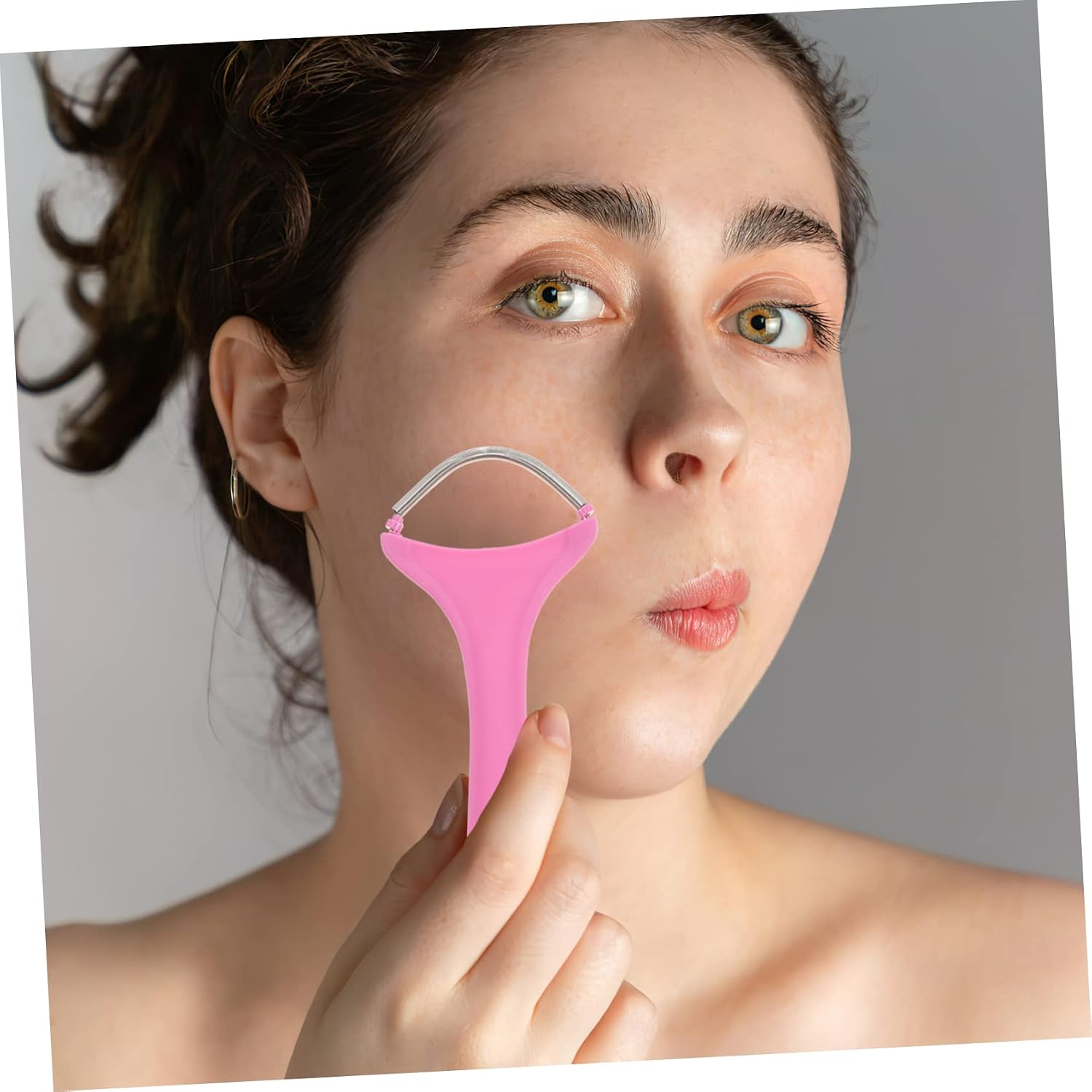 Manual Facial Epilator Spring Hair Roller for Upper Lip Chin Forehead Portable Non Slip Handle Hair Removal Tool Compact Travel Friendly Device for Softer Regrowth and Ups image 5