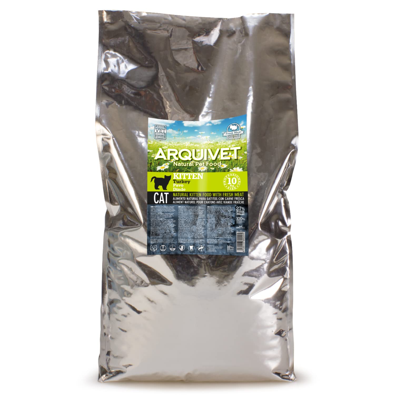 Arquivet Kitten Pienso Pavo - para Gatitos, 10 kg (Paquete de 1)