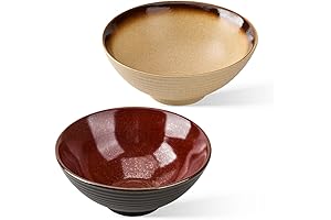 8-Inch Ceramic Asian Style Ramen, Udon Noodle, Soup Bowl