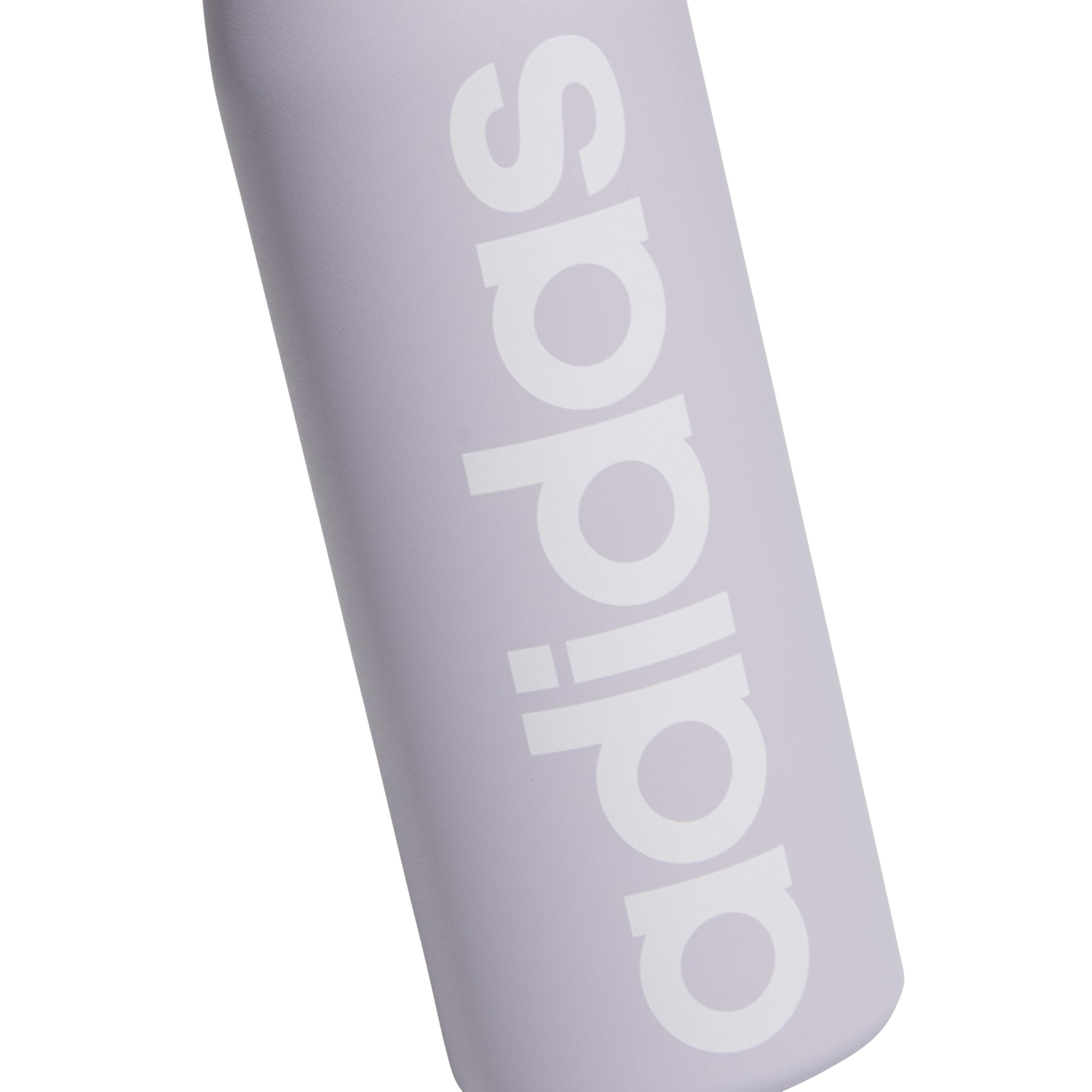 adidas 600 ml Trinkflasche aus Metall mit Strohhalm-Deckel, doppelwandig, isoliert, 18/8 Edelstahl