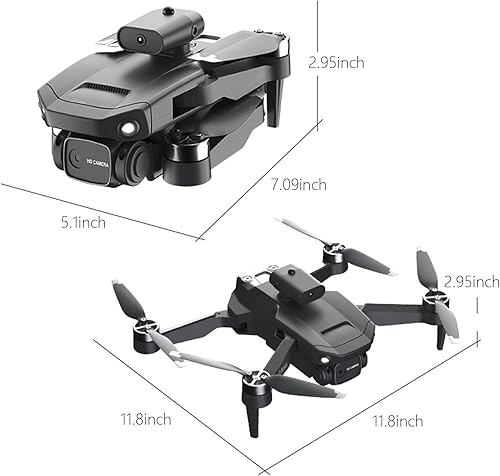 Miniatura 8 de Drone con cámara 4K para adultos, cuadricóptero RC con retorno automático, sígueme, motor sin escobillas, vuelo circular, mosca de ruta