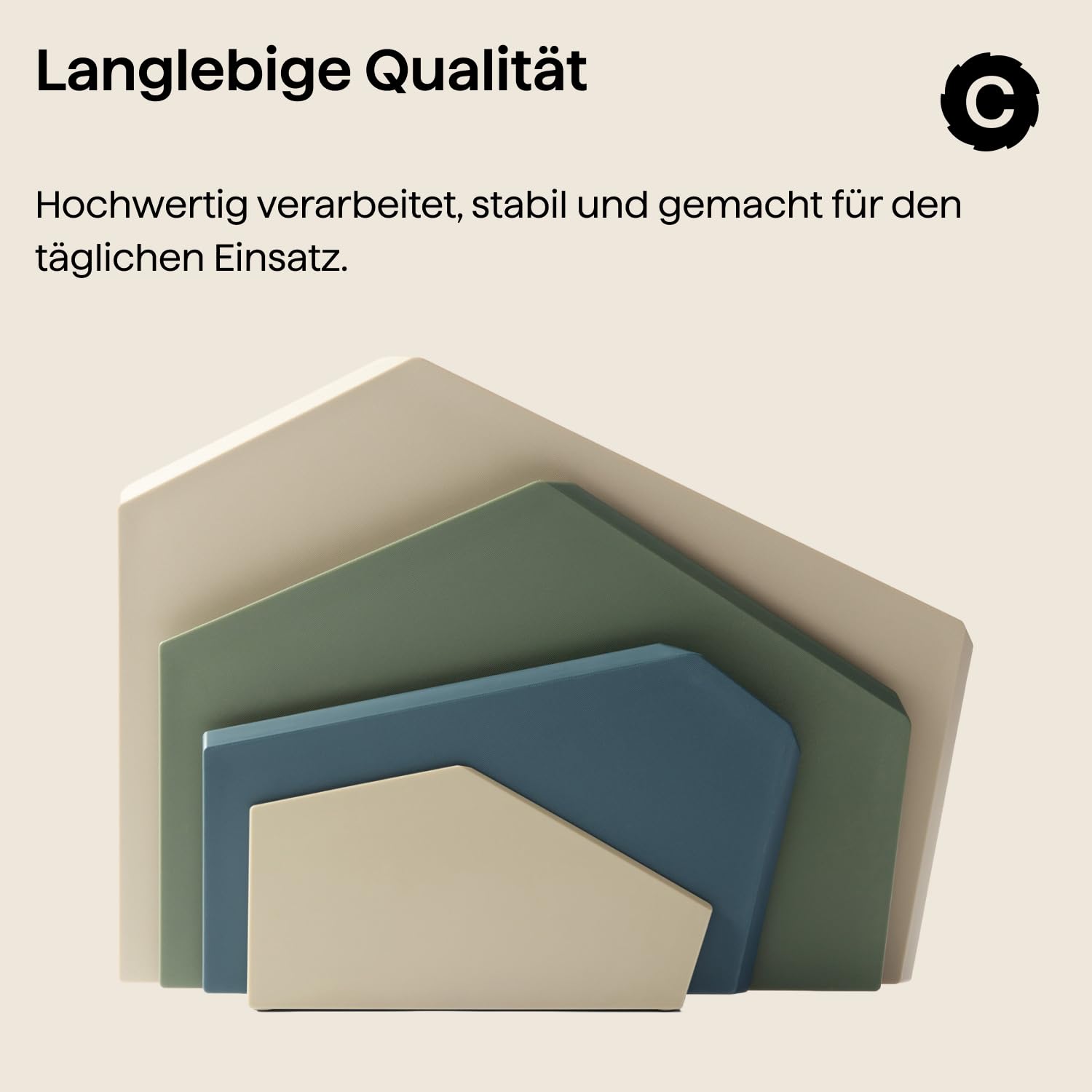 Crushgrind Zurich Schneidebrett Halter Beige | Design Küchenbrett Ständer aus hochwertigen, nachhaltigen Materialien | Schneidebrett Halterung ideal als Küchen Organizer | Cumin 24 cm