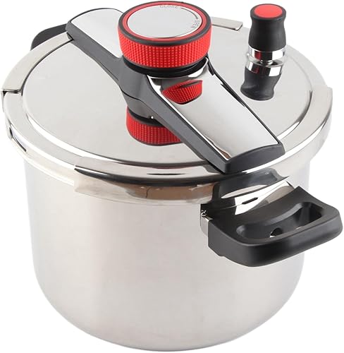 Miniatura 2 de Olla a presión grande, práctica olla a presión multifuncional de acero inoxidable para cocina (8L)