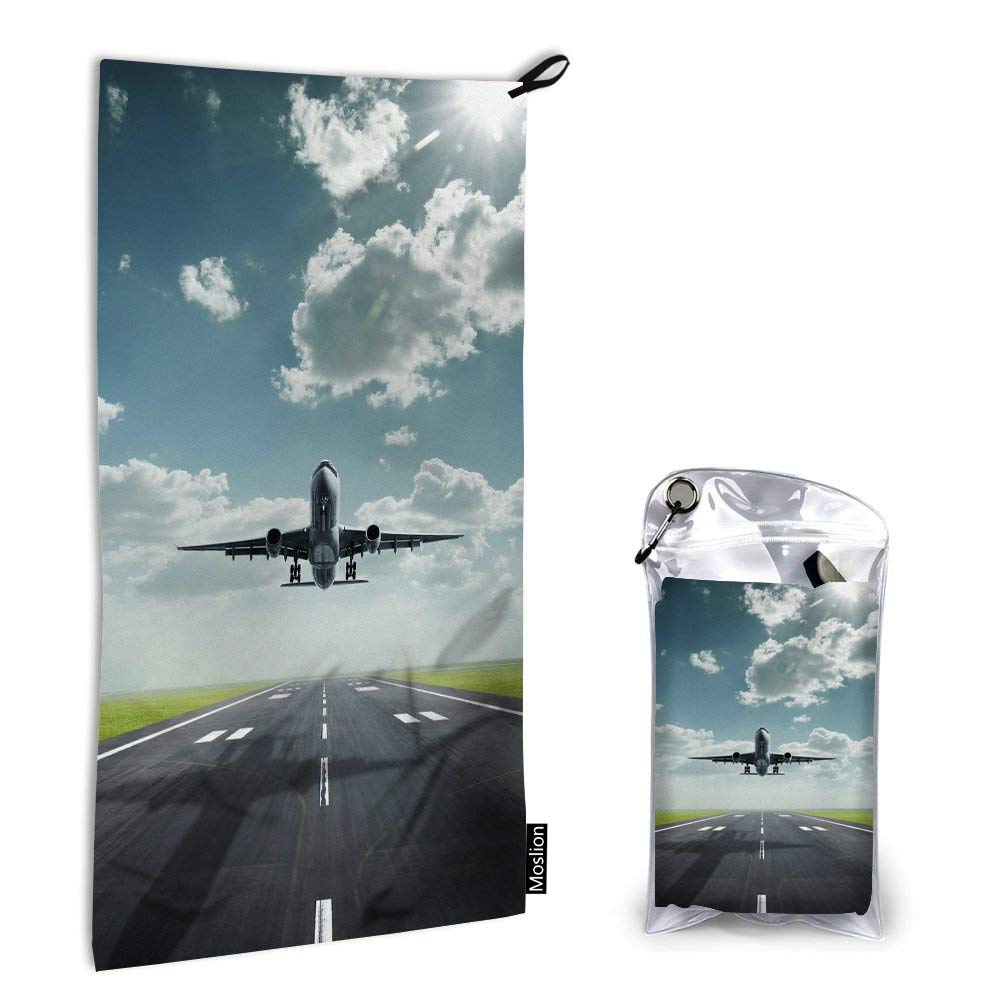 Amazon.com: Moslion Quick Dry Hand Towel Airplane Landing Under