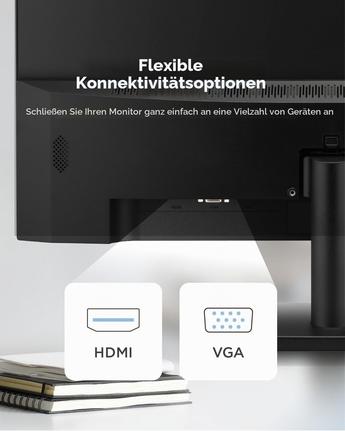 ViewSonic VA240-H 24 Inch Frameless FHD SuperClear IPS LED Monitor with VGA and HDMI