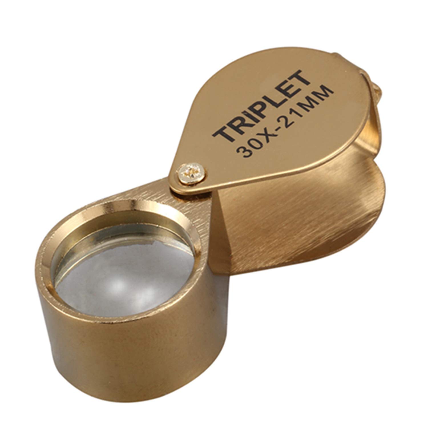 Tragbare 30-fache Vergrößerung, 21 mm, Juwelier-Lupe, faltbar, Gold-Lupe, Juwelier-Geschäftslupe Vision