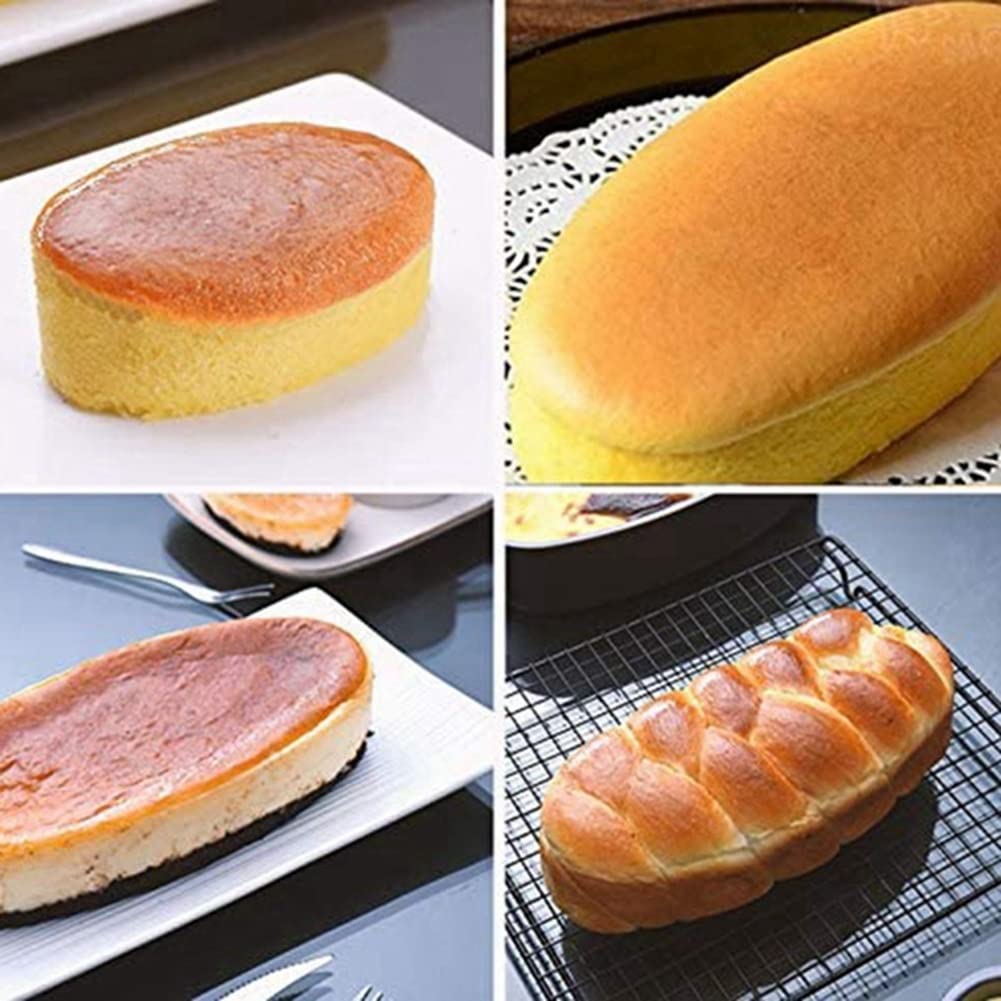 10 unidades mini ovalada forma de huevo de aleación de aluminio metal sartén molde pastel molde pan pastel pastel soporte pudín