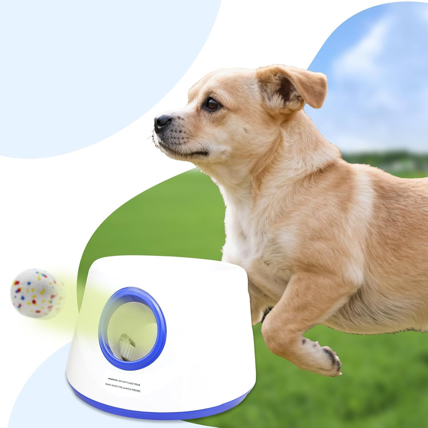 6-Pack Dog Toy Balls, 2.3-Inch ETPU Material, Replacement Balls for Automatic Ball Launcher Machine, Perfect for Small & Medium Dogs, Perfect for 2.3-Inch Automatic Thrower thumbnail