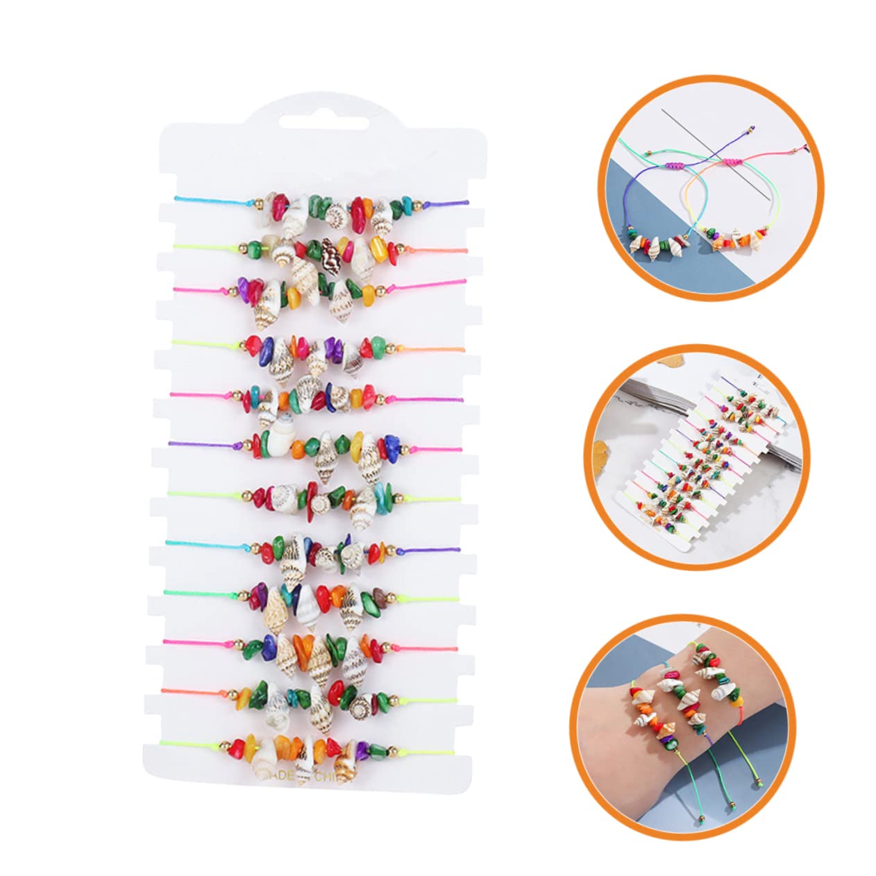 GALPADA 60piezas Pulseras De Para Mujer Tobilleras Ajustables De Verano Joyería De Playa Bohemia Para Amistad y Accesorios De Moda